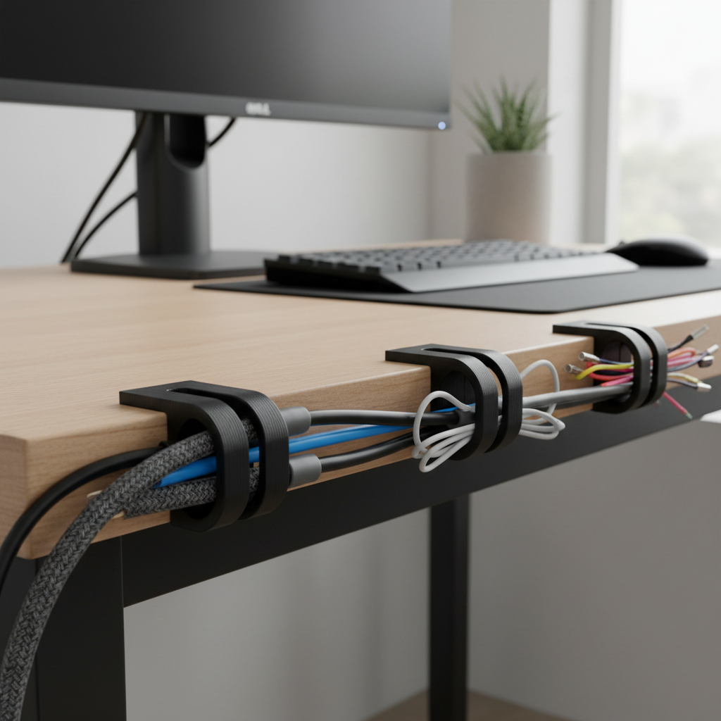 Clips câble bureau
