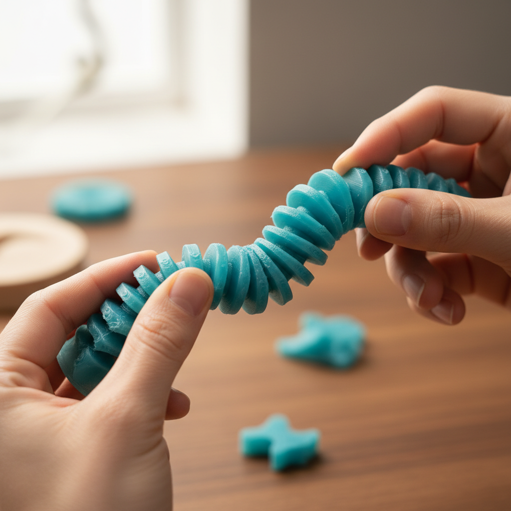 Fidget flexible wave