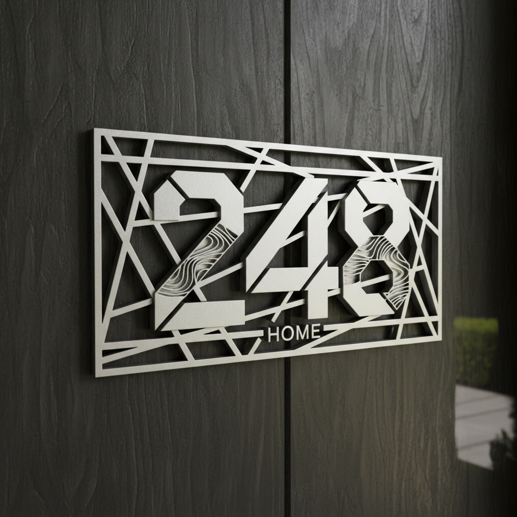 Numéro civique moderne