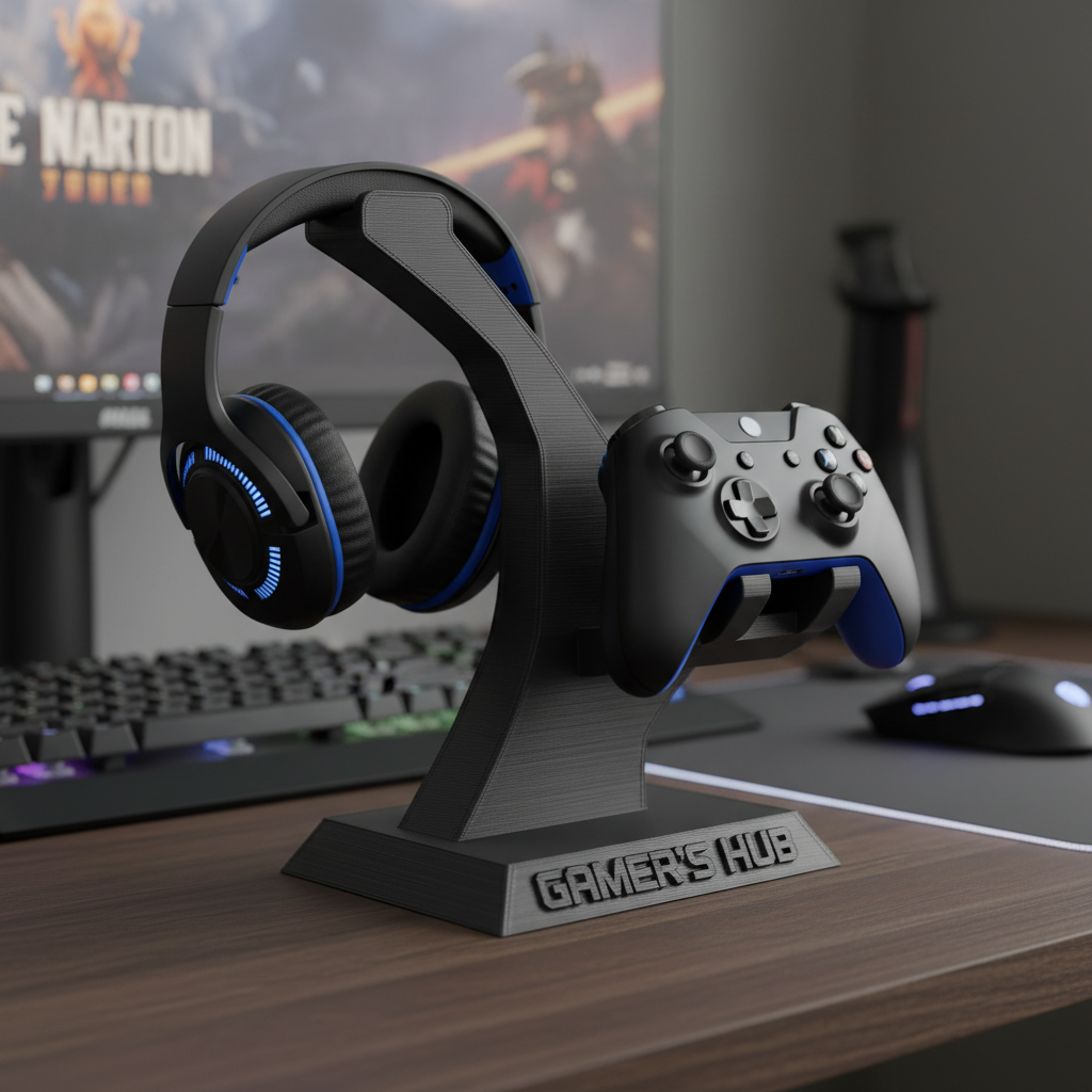 Support casque + manette combo